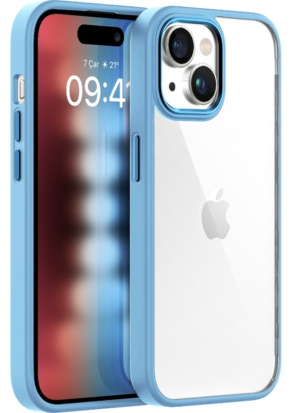 Buff iPhone 15 New Air Bumper Kılıf Sierra Blue