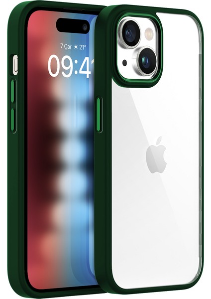 Buff iPhone 15 New Air Bumper Kılıf Green