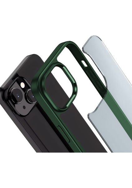Buff iPhone 15 New Air Bumper Kılıf Green