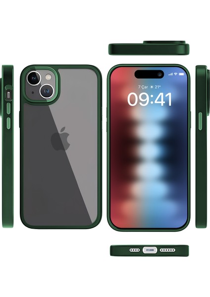 Buff iPhone 15 New Air Bumper Kılıf Green