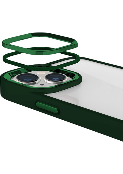 Buff iPhone 15 New Air Bumper Kılıf Green