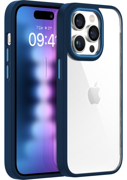 iPhone 15 Pro Max New Air Bumper Kılıf Blue