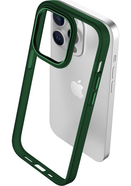 iPhone 15 Pro New Air Bumper Kılıf Green