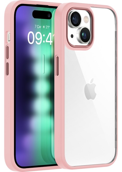 iPhone 15 Plus New Air Bumper Kılıf Pink