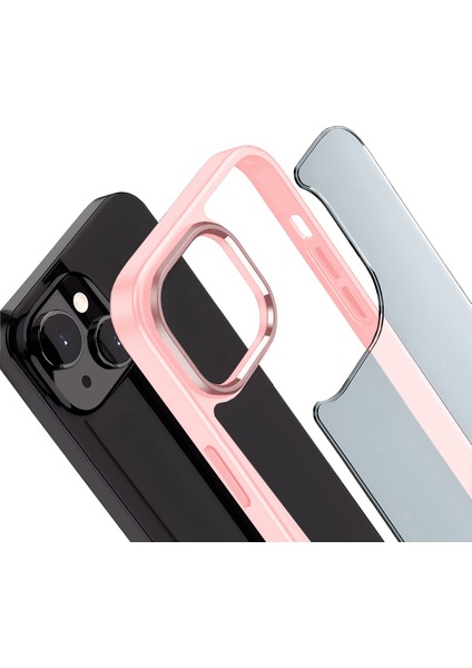 iPhone 15 Plus New Air Bumper Kılıf Pink