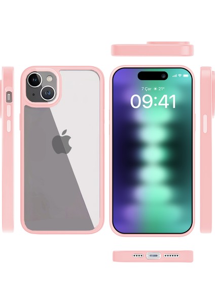 iPhone 15 Plus New Air Bumper Kılıf Pink