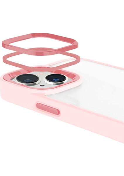 iPhone 15 Plus New Air Bumper Kılıf Pink