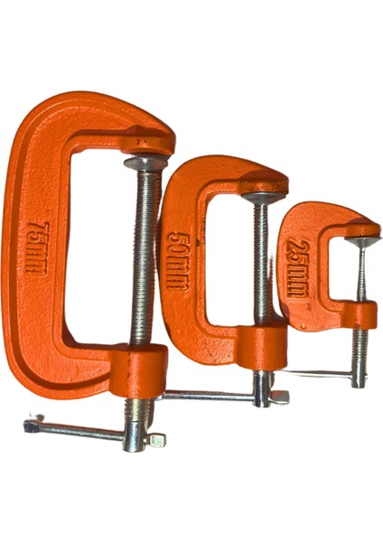 Çeneli G Tipi Mengene 3'lü Set STR-1577