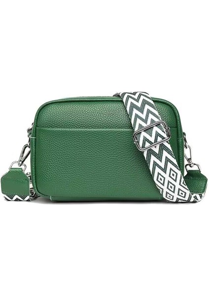 Moda Tek Omuz Crossbody Çanta Ilk Katman Inek Derisi Küçük Kare Çanta (Yurt Dışından)