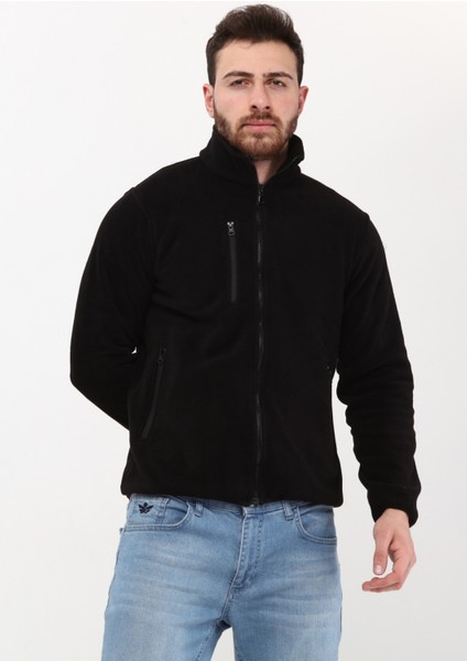 Polar Mont Tam Fermuarlı 3 Cepli Siyah Erkek