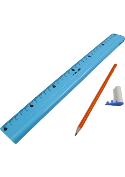 30 cm Cetvel + Kurşun Kalem + Silgi + Kalemtıraş 4+1 Set indirimleri