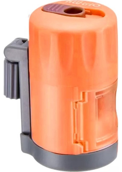 Kılıflı Mini Kollu Kalemtıraş 03420 Turuncu