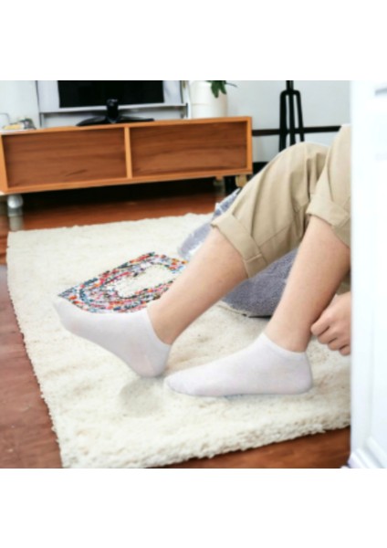 Unisex 5'li Çift Yazlık Çorap, Yüksek Kaliteli Esnek kısa çorap