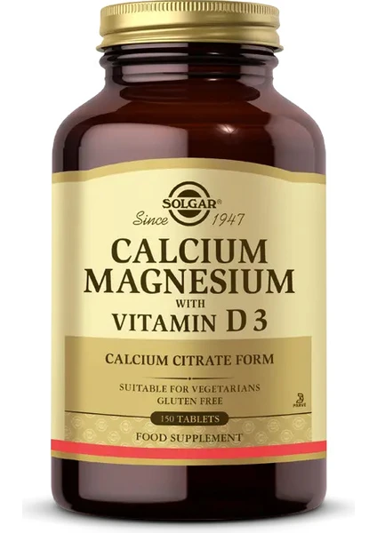 Calcium Magnesium Vitamin D3 150 Tablet