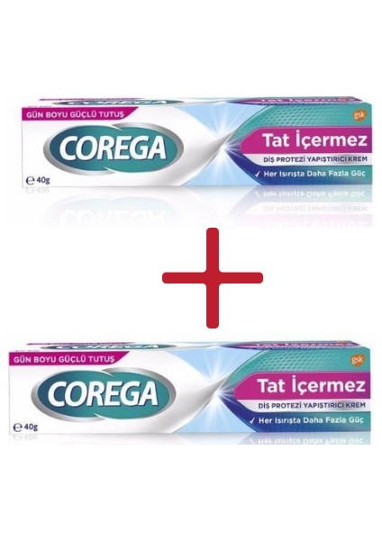 Tat İçermez Protez Yapıştırıcı Krem 40 gr 2 Adet