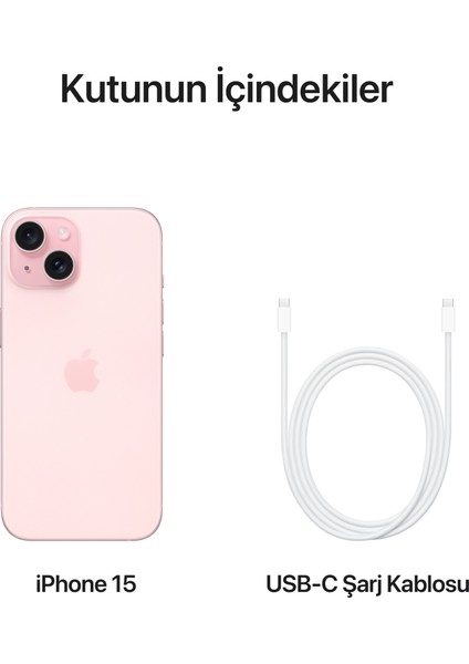 iPhone 15 256 GB Pembe