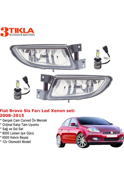 Fiat Bravo 2015 Sis Farı Takımı Led Xenon Set