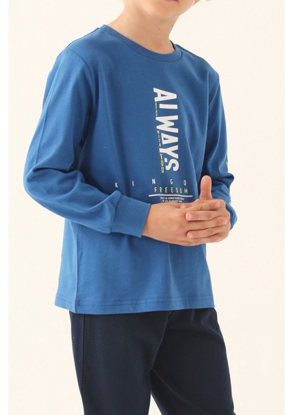 3225 Erkek Çocuk Uzun Kol Pijama Takım