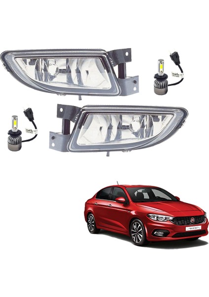 Fiat Egea Sedan 2018 Sis Farı Takımı LED Xenon Set