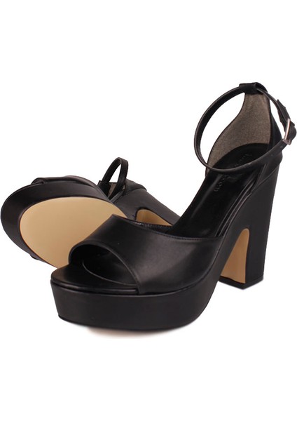 111098 014 Kadın Siyah Büyük & Küçük Numara Platform Ayakkabı fırsatları
