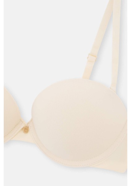 Ekru 1080KC Lily Straplez Push-Up Destekli Sütyen modelleri
