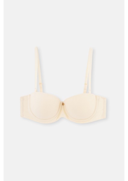 Ekru 1077KC Calla Straplez Desteksiz Sütyen