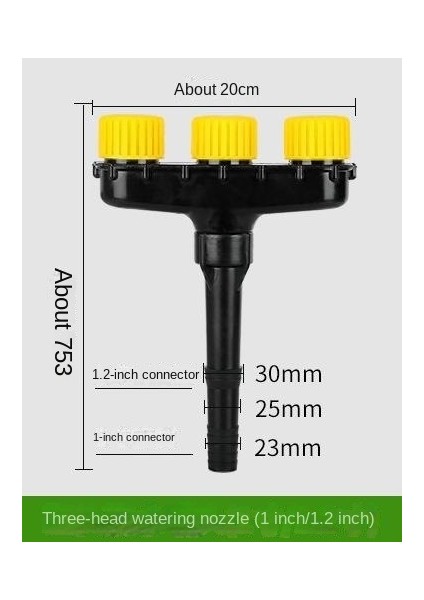 Çok Kafalı Püskürtme Gözenekli Fıskiye Kafası Sulama Sebze Bahçesi Çiçek Sulama (Yurt Dışından)