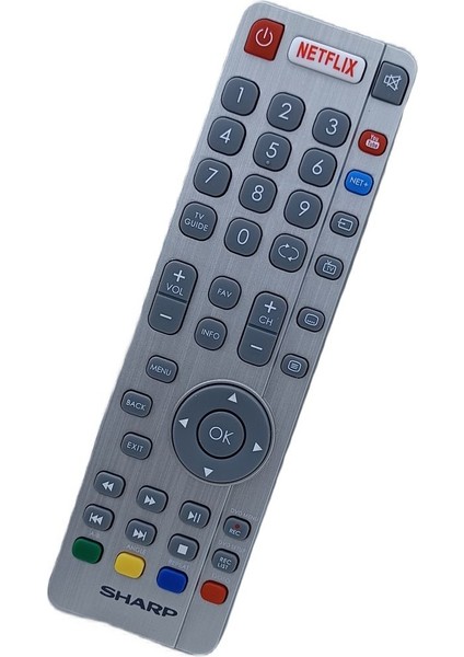 Sharp Aquos Akıllı LED Tv Netflix Youtube Tv Tuşlu LC-49CUG8052K Uzaktan Kumanda (Orjinal Ürün)
