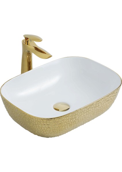 Jasmine Leopar Gold Lavabo
