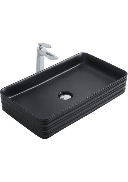 Arte Plus Black Dikdörtgen Lavabo