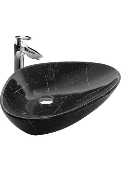Doğa Galaxy Mermer Desen Lavabo