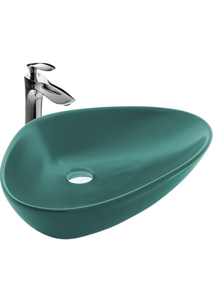 Doğa Green Matt Çanak Lavabo