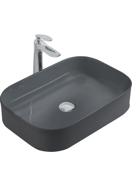 Life Dark Gray Çanak Lavabo