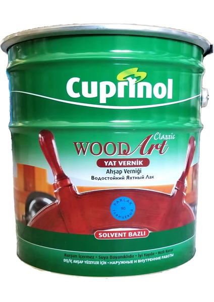 Woodart Classic Yat Verniği Şeffaf Parlak 12KG