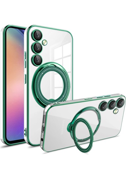 Samsung Galaxy A54 5g Pc+Tpu Rotasyon Kickstand Cover Telefon Kılıfı Magsafe ile Uyumlu (Yurt Dışından)