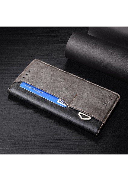 Samsung Galaxy M54 5g / F54 5g Cüzdan Kılıfı Flip Stand Contrast Renk Tpu+Pu Deri Telefon Kapağı (Yurt Dışından) fiyatları