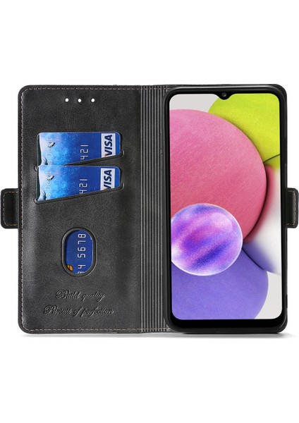 Samsung Galaxy M54 5g / F54 5g Cüzdan Kılıfı Flip Stand Contrast Renk Tpu+Pu Deri Telefon Kapağı (Yurt Dışından) modelleri