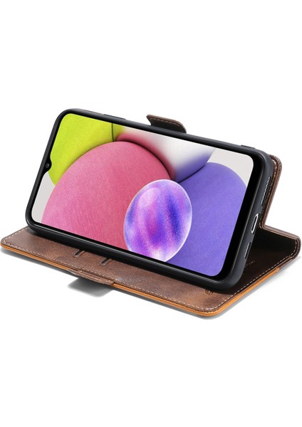 Samsung Galaxy M54 5g / F54 5g Cüzdan Kılıfı Flip Stand Contrast Renk Tpu+Pu Deri Telefon Kapağı (Yurt Dışından) fırsatları