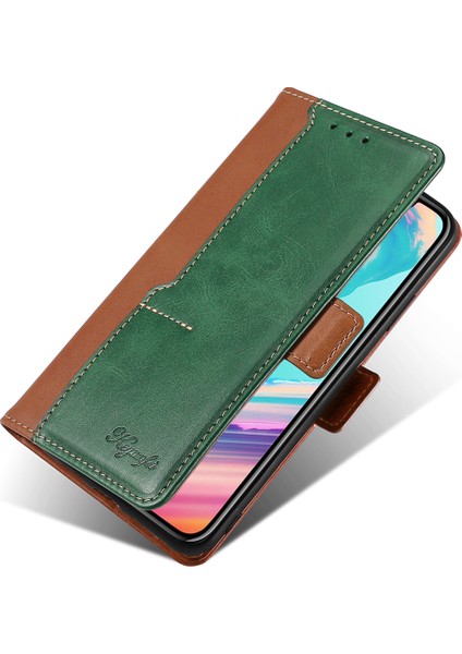 Samsung Galaxy M54 5g / F54 5g Cüzdan Kılıfı Flip Stand Contrast Renk Tpu+Pu Deri Telefon Kapağı (Yurt Dışından) indirimleri
