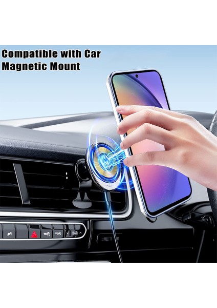 Samsung Galaxy A54 5g Pc+Tpu Rotasyon Kickstand Cover Telefon Kılıfı Magsafe ile Uyumlu (Yurt Dışından)