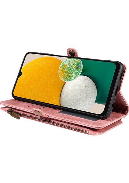 Samsung Galaxy A13 5g / A04S 4g Fermuarı Cep Cüzdan Stand Deri Telefon Kılıfı (Yurt Dışından)