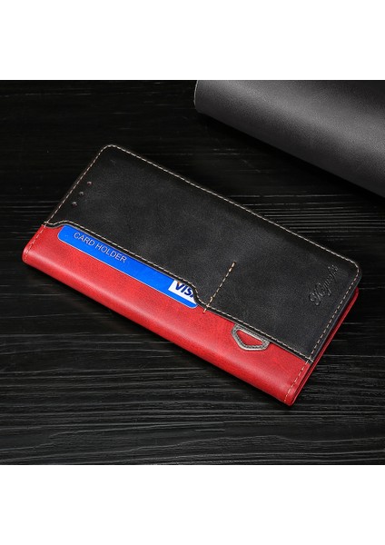 Samsung Galaxy M54 5g / F54 5g Cüzdan Kılıfı Flip Stand Contrast Renk Tpu+Pu Deri Telefon Kapağı (Yurt Dışından) fiyatları