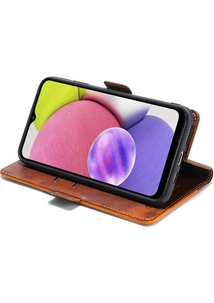 Samsung Galaxy M54 5g / F54 5g Cüzdan Kılıfı Flip Stand Contrast Renk Tpu+Pu Deri Telefon Kapağı (Yurt Dışından) fırsatları
