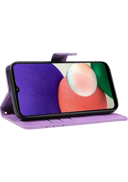 Samsung Galaxy A52 / A52S 5g Toz Geçirmez Baskılı Tasarım Telefon Kapağı Pu Deri Stand Cüzdan Kılıfı (Yurt Dışından)