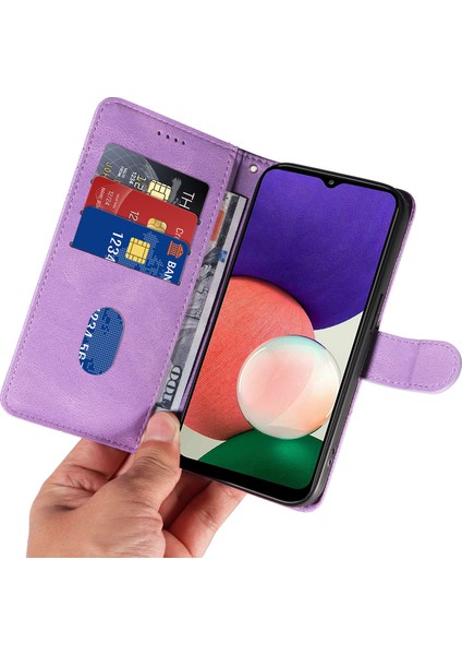 Samsung Galaxy A52 / A52S 5g Toz Geçirmez Baskılı Tasarım Telefon Kapağı Pu Deri Stand Cüzdan Kılıfı (Yurt Dışından)