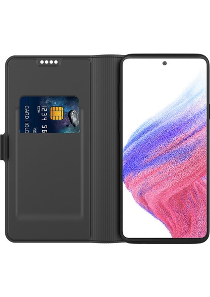 Samsung Galaxy A54 5g Kart Tutucu Pu Deri Stand Kapağı Tam Koruma Telefon Kılıfı (Yurt Dışından)