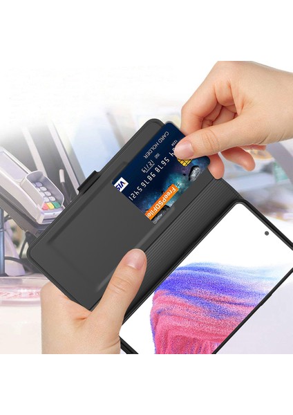 Samsung Galaxy A54 5g Kart Tutucu Pu Deri Stand Kapağı Tam Koruma Telefon Kılıfı (Yurt Dışından)