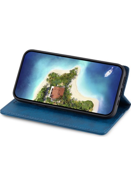 Samsung Galaxy A25 5g Rfıd Engelleme Cüzdan Telefon Kılıfı Pu Deri Stand Telefon Kapağı (Yurt Dışından)