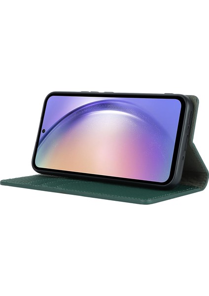 Samsung Galaxy A54 5g Inek Deri Flip Case Litchi Doku Cüzdan Stand Telefon Kapağı (Yurt Dışından)