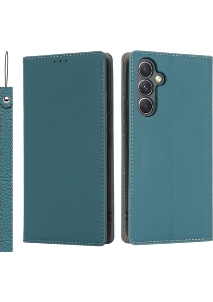 Samsung Galaxy A54 5g Inek Deri Flip Case Litchi Doku Cüzdan Stand Telefon Kapağı (Yurt Dışından)